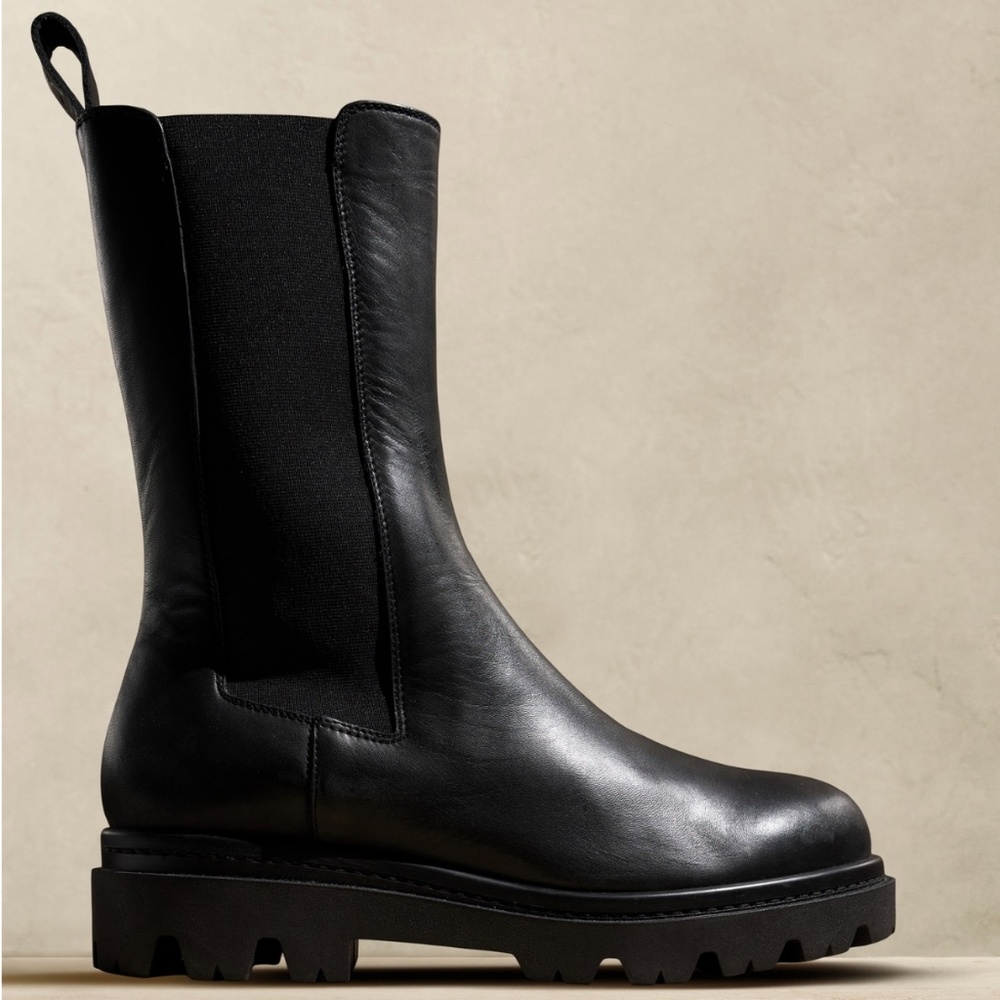 Banana Republic - Hudson Tall Leather Chelsea Boot - Picture 2 of 7